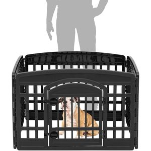 Recinto per Cani a 4 Pannelli da 24 Pollici con Porta 35 X 35 X 24, Box per Cuccioli, Recinzione per Animali Domestici da Interno per Cuccioli/Cani di Piccola Taglia - Product Image 3