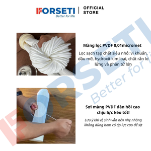 ระบบกรองน้ำ UF พรีเมียม Forseti F-PVDF5000 ขนาด 20 นิ้ว พร้อมตัวกรอง PVDF สีน้ำเงินขนาดใหญ่ ติดตั้งง่ายสำหรับใช้ในครัวเรือน - Product Image 3