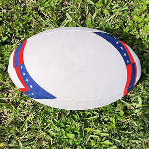 Balón de Rugby con Logotipo Personalizado, Duradero, de Cuero PU, Profesional, para Entrenamiento y Partidos, en Venta en Línea - Product Image 3