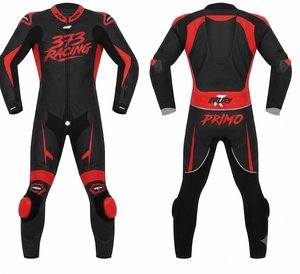 Traje de Carreras Personalizado para Hombre en Cuero Vacuno/Canguro, Mono de Una Pieza con Armadura de Nivel 2 CE, Hecho a Medida, Protección OEM - Product Image 1