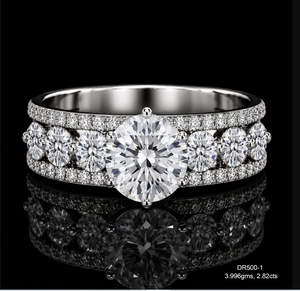 Anillo de Diamante Cultivado en Laboratorio, Corte Brillante, Certificado IGI, Acabado en Oro Blanco de 14K, Anillo de Compromiso/Boda - Product Image 2