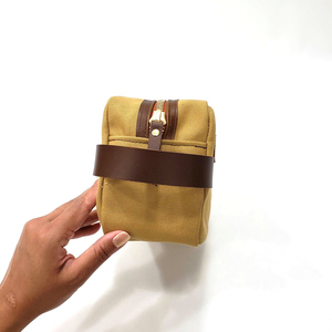 Custom Factory Wholesale Eco Friendly 12oz Canvas Cosmetic Bag Natural Unisex Linen Cosmetic Makeup Pouch Hemp Toiletry Bags - Product Image 6