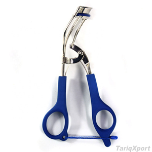 Recourbe-cils durable à marque privée, très vendu, avec manche bleu en acier inoxydable et silicone – Outil de beauté - Product Image 4