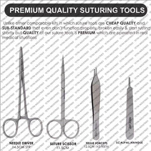 Kit de Sutura Quirúrgica de Acero Inoxidable de Primera Calidad para Estudiantes de Medicina, Juego de Entrenamiento, Nuevo Diseño Duradero, Kit de Práctica de Sutura - Product Image 5