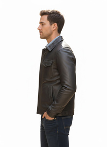 Veste en cuir véritable faite à la main de haute qualité, coupe classique et moderne, qualité supérieure, style motard, nouveau design 2026 - Product Image 2