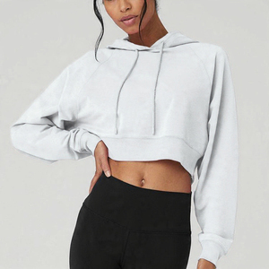 Sudadera con Capucha Corta Oversize para Mujer, Suave, con Cordón Ajustable, Ajuste Holgado, Estilo Lounge, Calidad Superior del Fabricante - Product Image 1