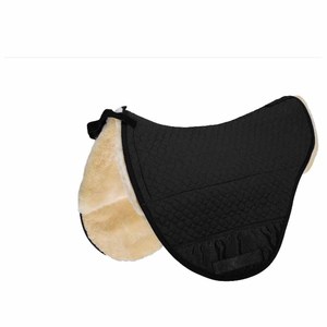 Almohadilla de montar multiusos con forro de piel de oveja y interior de lana para equitación - Product Image 2