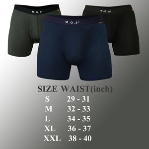 Boxer da Uomo in Bambù, Confezione da 3, con Tasca Frontale, Traspiranti, Corti per Comfort e Stile - Product Image 3
