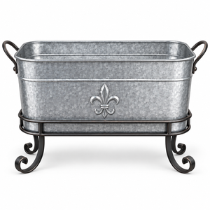 Luxury <b>Gold</b> Vintage Modern Metal Beverage Tub <b>Ice</b> <b>Bucket</b> Wrought Iron Stand Handles Portable Wine Beer Party Wedding Hotel - Product Image 4