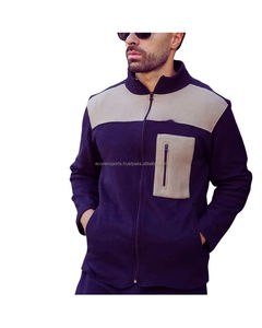 Ensemble de vêtements de sport d'hiver pour homme sur mesure OEM, respirant, jogging à capuche, vêtements de sport de gym, réversible, 2 pièces, gants de course, plus uni - Product Image 5