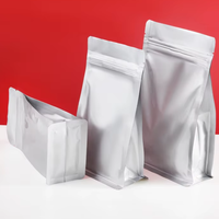 Bolsa de Fondo Plano con Cierre de Cremallera, Tamaño y Color Personalizados, OEM/ODM para Envasado de Alimentos con Alta Barrera