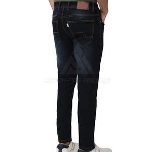กางเกงยีนส์ผู้ชายคุณภาพสูง สีพื้น ขายดี สำหรับผู้ใหญ่ - Product Image 2