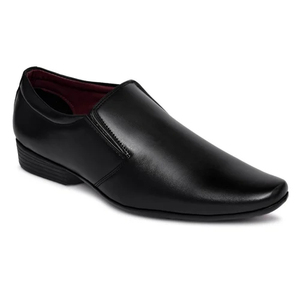 Chaussures habillées pour hommes Asken Atelier Premium Black, design léger avec embout renforcé, chaussures décontractées pour hommes - Product Image 1