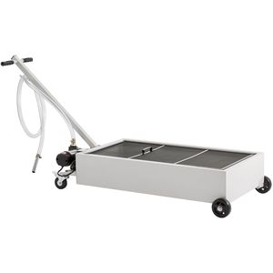 Vasca di raccolta olio mobile da 20 galloni con pompa elettrica, tubo da 2,2 m a basso profilo, maniglia pieghevole e design anti-perdita - Product Image 6
