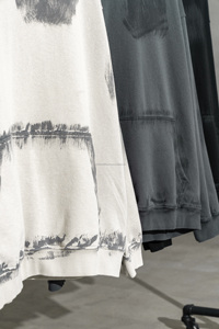 เสื้อฮู้ดดี้โอเวอร์ไซส์ผ้าหนาพิมพ์โลโก้ตามสั่ง เสื้อฮู้ดดี้ลายฟอกสีพิมพ์โลโก้ตามสั่ง เสื้อสเวตเตอร์สตรีทแวร์ผู้ชาย เสื้อฮู้ดดี้ผู้ชายแบบสั่งทำ - Product Image 2