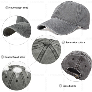 Wholesale Cheap Custom Men Women High Quality 6 Panel Cotton Embroidery Logo Baseball Cap,Hip Hop <b>Dad</b> <b>Hat</b> - Product Image 3