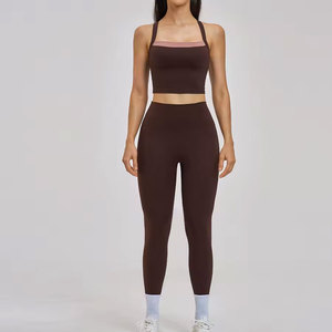 Ensemble de yoga pour femmes : Leggings de sport, shorts d'entraînement, débardeur de sport respirant et à séchage rapide, faux deux-pièces, jupe de tennis – Écoresponsable - Product Image 6