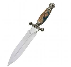 Handcrafted Mirror-Polished Stainless Steel Profile <b>Craft</b> <b>Tool</b> Hybrid Handle Executive Display Piece OEM Customizable Burl Wood - Product Image 2