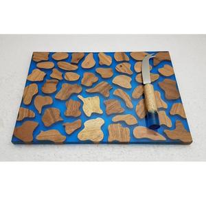 American Style Round <b>Shape</b> Wooden Cutting Board with Customizable Logo Best Price Cheese Board with Steel Knifes Chopping <b>Blocks</b> - Product Image 5