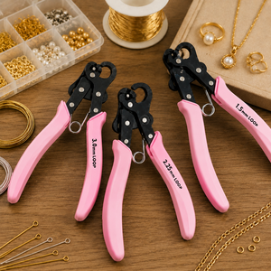 MANAN INSTRUMENTS Pince à boucler en acier inoxydable pour la création de boucles de fil de bijouterie 1,5 mm 2,25 mm 3,0 mm pour bracelets et boucles d'oreilles - Product Image 6