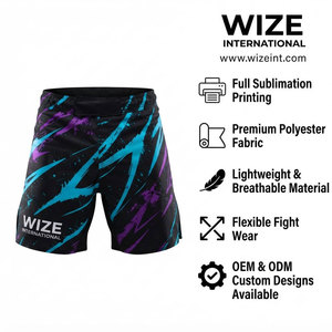 OEM Services Reasonable Price MMA Shorts Latest Style Custom Design Low MOQ Men MMA Shorts - Product Image 6