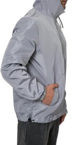 Vestes coupe-vent d'hiver pour hommes de qualité supérieure en gros – Imperméables, coupe-vent, respirantes, à capuche, avec coque extérieure en toile et devant en nylon - Product Image 5