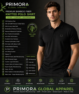 Fabricante de polos de fibra de bambú, exportador de ropa B2B, proveedor OEM de polos, ropa de bambú al por mayor, polos de marca privada - Product Image 4