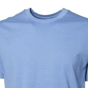 T-shirt pour homme bleu clair, col rond, manches courtes, coton doux, décontracté, basique, léger, respirant, à porter tous les jours en été - Product Image 6