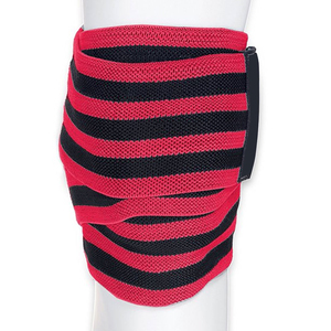 Factory Price Customized Elastic Knee Wraps Logo Natural Rubber/<b>PVC</b> Brace Squats Unisex Gym Training Powerlifting Professional - Product Image 3