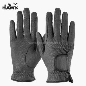 Gants d'équitation en cuir synthétique, accessoire féminin avec impression de silicium, à quatre voies, portable, avec Logo personnalisé - Product Image 2