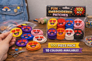 Parche Bordado Termoadhesivo de Ojos de Corazón, Lindo Regalo para Amantes, para Chaqueta o Mochila - Product Image 5