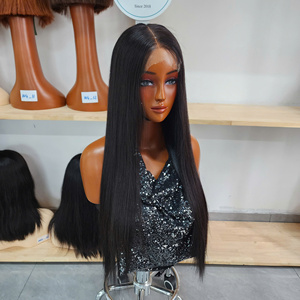 GUGU HAIR Remy Vietnamese Human Hair Lace <b>Front</b> <b>Wig</b> Transparent for Lace Natural Color Long Length All Colors Suitable - Product Image 1