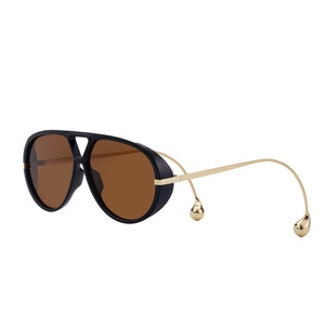 Gafas de Sol de Piloto de Diseño Clásico y Lujoso, de Alta Calidad, con Doble Puente, Ovaladas, Grandes, con Protección UV400, Montura Completa, Personalizables con Logotipo, Cómodas - Product Image 4