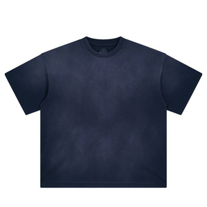 Camiseta de Manga Corta para Hombre, Cuello Redondo, Color Marrón, Corte Holgado, Detalles en Contraste, Estilo Casual, Tejido Liso - Product Image 4
