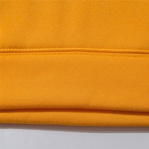 New Arrival Men's Plain Orange Color Hoodie For Men's Pullover 100% Cotton Fleece Fabric Stretchable <b>Hoodies</b> For Winter Use - Product Image 5