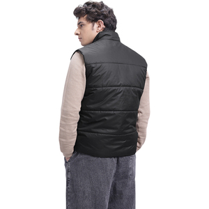 Men's Custom Logo Lightweight Waistcoat Warm Bubble <b>Packable</b> Sleeveless <b>Jacket</b> Plus Size Winter Wholesale Unisex Street Gilet - Product Image 2