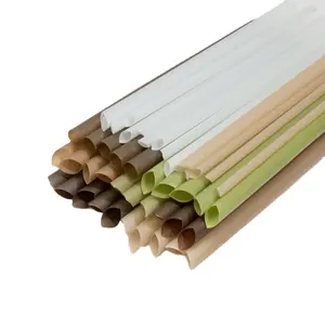 HOCHWERTIGE BIODEGRADABLE STRAWS - ECO FREUNDLICHER STRAW - 12mm x 21cm Individuell verpackter Papiers trohhalm