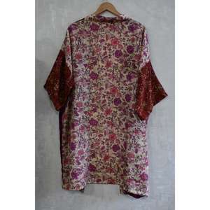 Kimono de Lujo con Parches de Seda para Mujer, Estilo Boho, Largo, Elegante, para Dormir o Descansar - Product Image 5