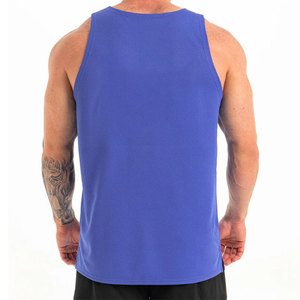 Summer Wear Factory Sale Wholesale OEM Gym Wear Tank Tops Custom Logo Blank Longline Athletic Fitness Vest <b>Singlet</b> <b>For</b> <b>Men</b> - Product Image 5