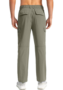 Personalized Logo Printing Men's Clothing Travel Pants Design Your Own Style Adjustable Waist Traveling Trousers Pants For Men - Product Image 3