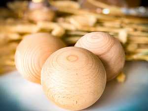 MN EXPORTS MNE-2894 Boules rondes en bois, décoration rustique pour la maison, motif végétal, thème textuel, arbres et nature - Product Image 6