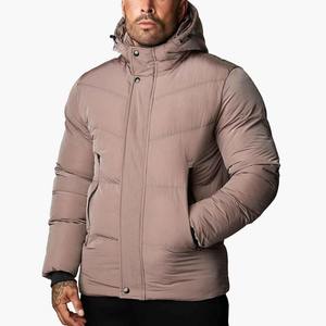 Chaqueta de Plumón Negra de Alta Calidad para Hombre, para Invierno, Clima Frío, con Cierre de Cremallera y Relleno de Algodón - Product Image 3