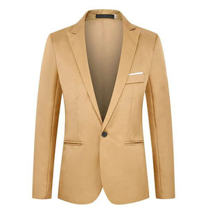 Blazer Formal de Negocios para Hombre, para Ocasiones Casuales como Banquetes Empresariales y Ropa de Oficina, Traje Ajustado, Talla Pequeña - Product Image 2