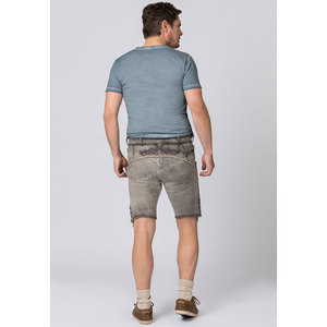 Short en cuir de vachette suédé bavarois traditionnel brodé, écologique, grande taille, pour homme - Product Image 6
