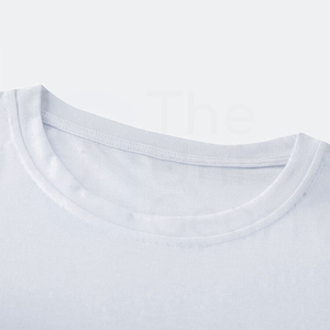 T-shirt blanc à manches courtes pour homme, col rond, imprimé floral cerisier, coupe classique, décontracté, en jersey de coton tricoté - Product Image 2