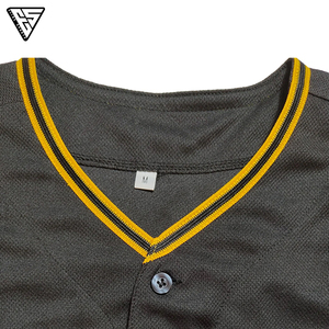 Uniforme de Béisbol Personalizado para Equipos Adultos, Impresión por Transferencia de Calor, Manga Corta, Logotipo Bordado, Jersey Liso - Product Image 2