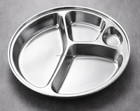 Assiette à compartiments en acier inoxydable OEM personnalisée |   Thali multi-compartiments, facile à nettoyer |   Fabricant d'Inde