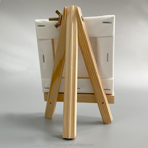 10*10 cm mini tela <span class=keywords><strong>di</strong></span> canapa allungata in bianco <span class=keywords><strong>tele</strong></span> con cavalletto <span class=keywords><strong>di</strong></span> legno <span class=keywords><strong>set</strong></span> - Product Image 4