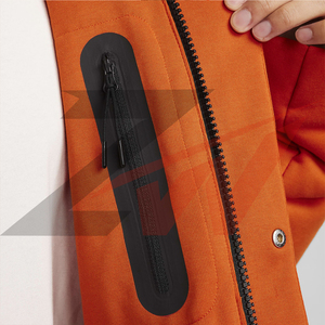 Chaqueta Cortavientos Impermeable Acolchada con Logotipo Personalizado, Chaqueta Informal con Cierre y Relleno de Plumón Cálido y Diseño de Logotipo Personalizado - Product Image 4