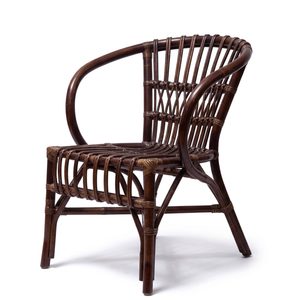 Indonesian Handicraft Furniture Product Rattan Natural <b>Dining</b> Arm <b>Chair</b> With Classic and Rustic Style - Product Image 4
